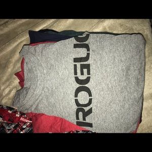 Assorted Rogue Fitness Men’s Shirts - size L